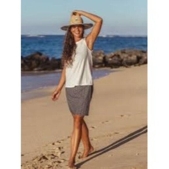 Ripskirt Hawaii Black Pearl Batik Wrap Skirt S Beach Cover Up‎ Resort Length 2 - Picture 10 of 10